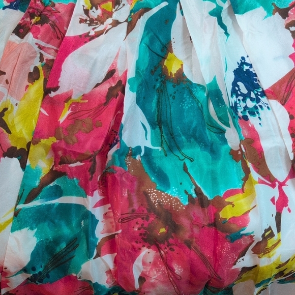 Victor Alfaro Skater Mini Skirt in Pink and Blue - Picture 7 of 7